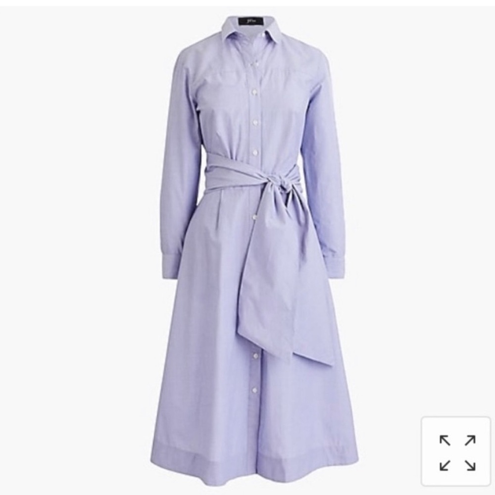 J Crew Tie-waist shirtdress Size 2